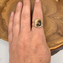Load image into Gallery viewer, Dendritic Agate Cage Ring