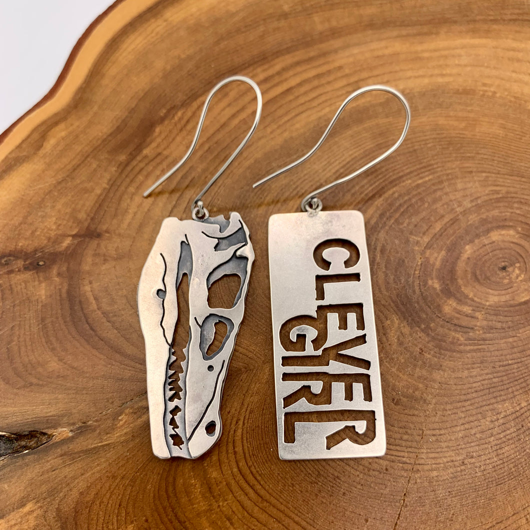 Clever Girl Velociraptor Earrings