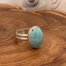 Load image into Gallery viewer, Robin&#39;s Egg Turquoise Ring - Double Band
