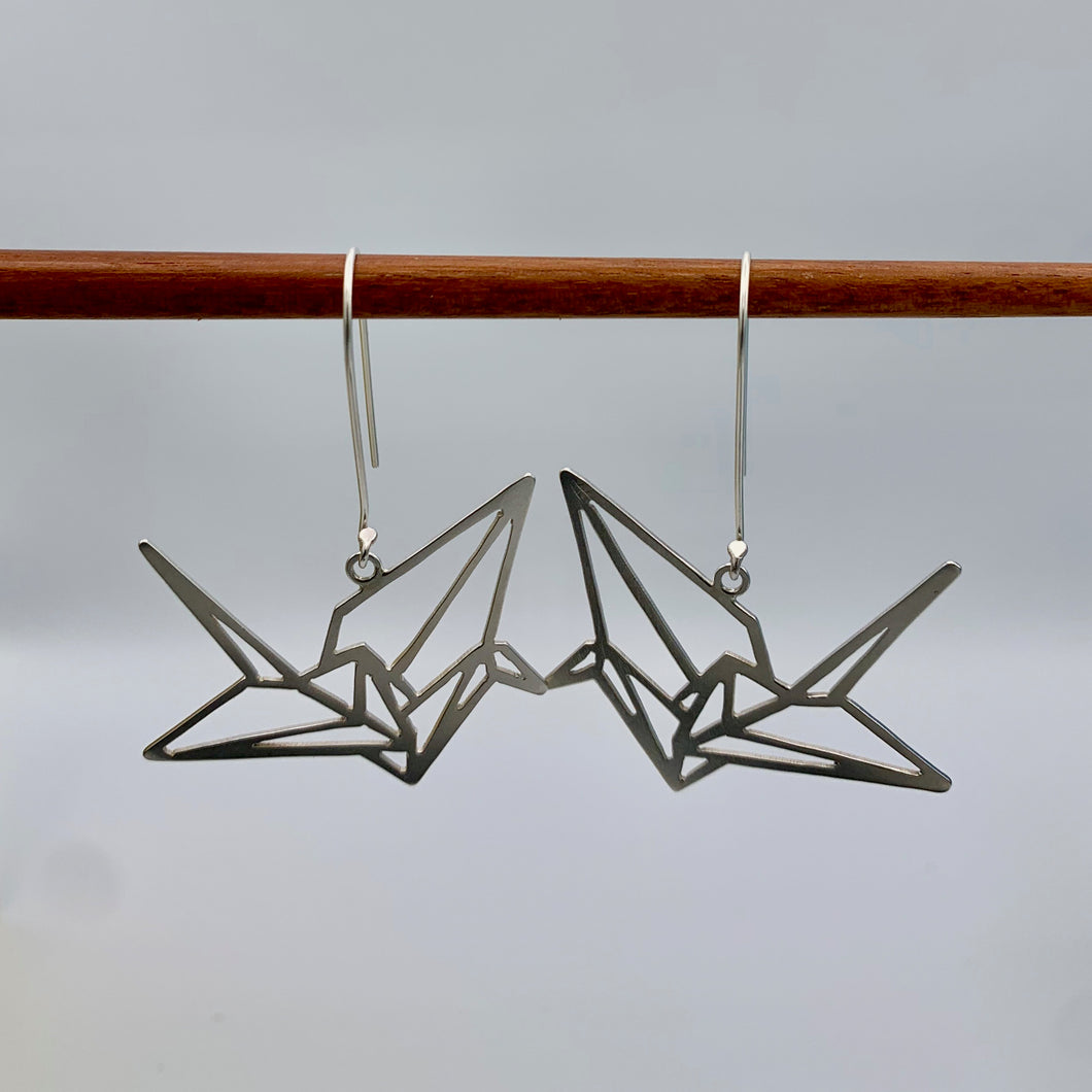 Origami Crane Earrings