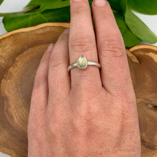 Load image into Gallery viewer, Prehnite Teardrop Ring
