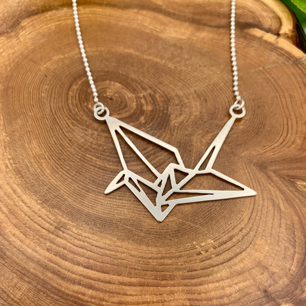 Origami Crane Necklace