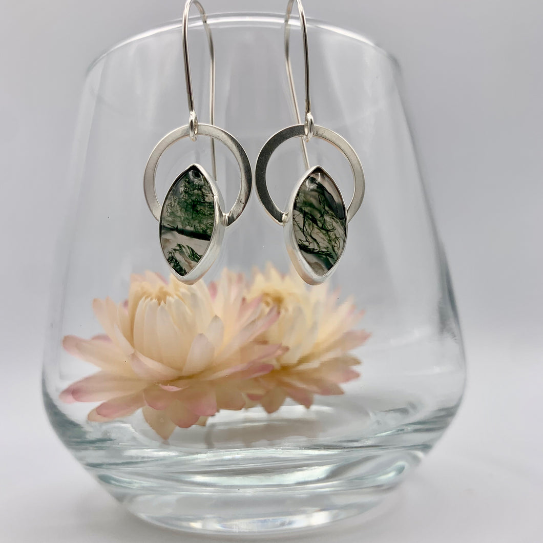 Moss Agate Earrings