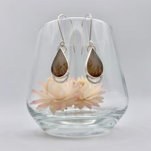 Load image into Gallery viewer, Dendritic Agate Teardrop Earrings
