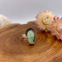 Load image into Gallery viewer, Turquoise Halo Ring - size 5.75
