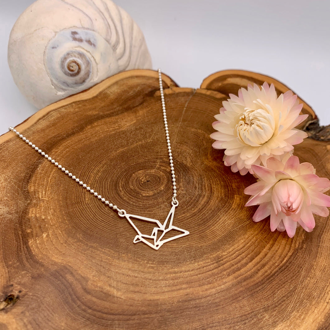 Origami Crane Necklace - Mini